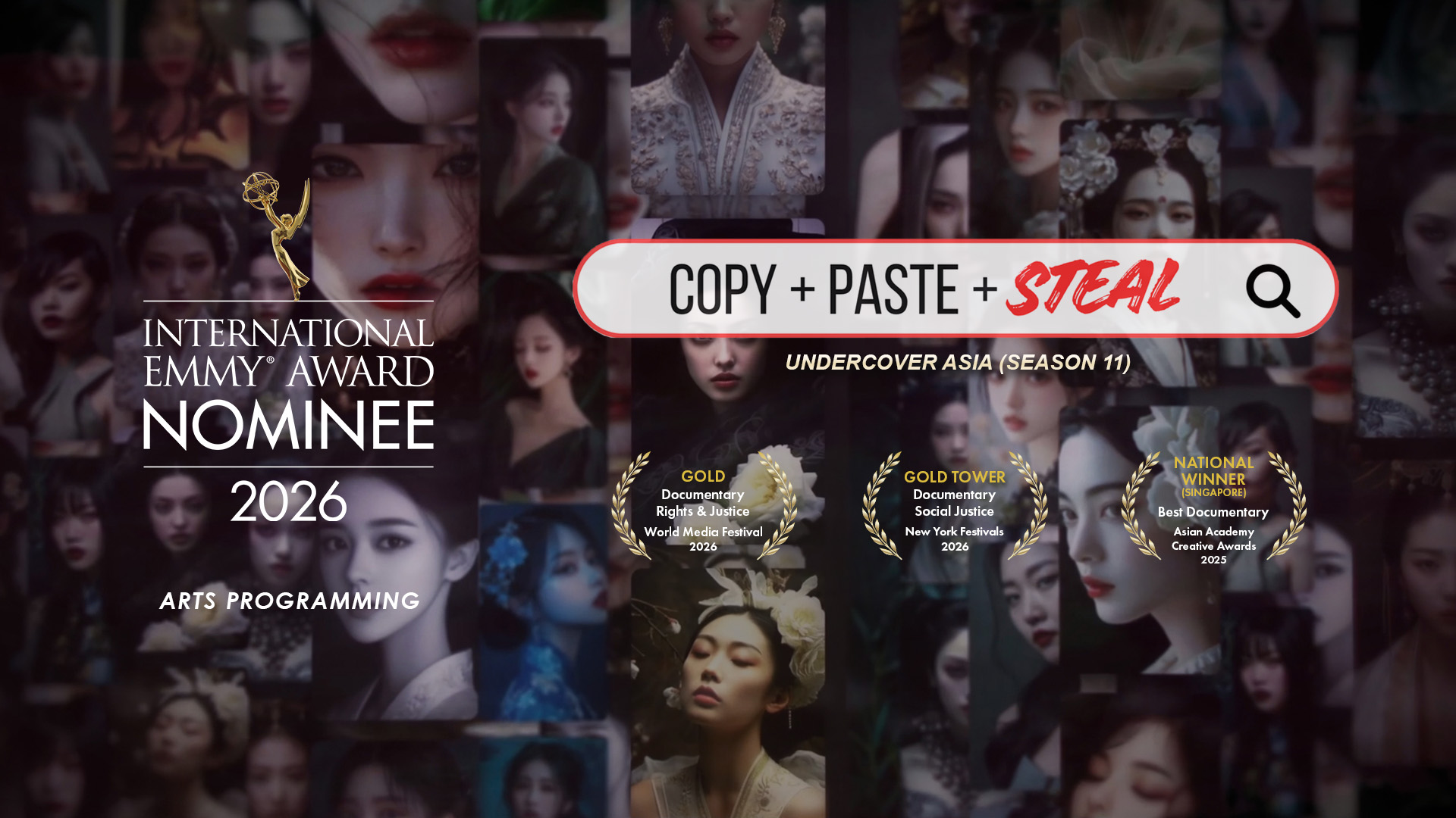 Copy + Paste + Steal, International Emmy Award Nominee 2026